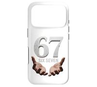 67 Funny Six Seven 6 7 Meme Gen Alpha Teens Slang 6 7 Hands Coque pour iPhone 17 Pro
