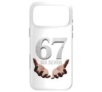 67 Funny Six Seven 6 7 Meme Gen Alpha Teens Slang 6 7 Hands Coque pour iPhone 17 Pro Max