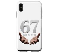 67 Funny Six Seven 6 7 Meme Gen Alpha Teens Slang 6 7 Hands Coque pour iPhone XS Max