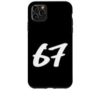 67 Graffiti Style Number Bold Street Art Lettrage Design Coque pour iPhone 11 Pro Max