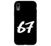 67 Graffiti Style Number Bold Street Art Lettrage Design Coque pour iPhone XR
