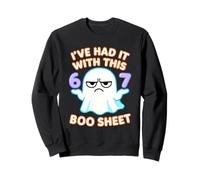 67 Halloween Costume Boo Feuille 6 7 Meme Six Seven Brainrot Sweatshirt