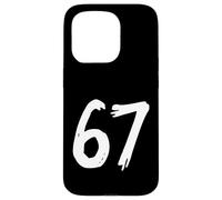 67 Horror Scratch Style Number Dark Spooky Graphic Coque pour iPhone 15 Pro
