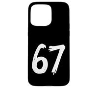 67 Horror Scratch Style Number Dark Spooky Graphic Coque pour iPhone 15 Pro Max