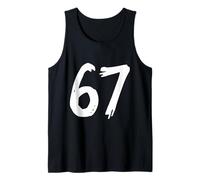 67 Horror Scratch Style Number Dark Spooky Graphic Débardeur