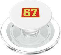 67 Jersey Number Sports Fan Football Baseball Soccer Team PopSockets PopGrip pour MagSafe