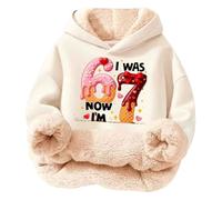 67 Kid Sweat à Capuche,Sweat à Capuche Enfant Multicolore à imprimé Glace, idéal pour Jouer et se Sentir Bien au Quotidien. (Beige, 9-10years)