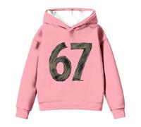 67 Kids Jumper 6 7 Hoodie Girls Boys Cool Kids Casual Wear Non Irritant Stretch Material Sweatshirt Hoodies For 13-14 years