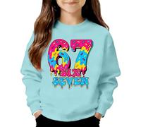 67 Kids Jumper 6 7 Hoodie Girls Boys Vintage Kids Loose Fit Casual Printed Crewneck Sweatshirt Animal Print Stretch Material Sweatshirt Hoodies For 13-14 ans