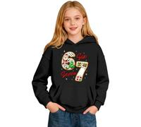 67 Kids Jumper 6 7 Sweat à capuche pour filles et garçons Adorable Sweat à capuche non irritant doublé en polaire pour 13-14 ans
