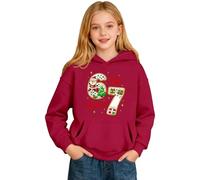 67 Kids Jumper 6 7 Sweat à capuche pour filles et garçons Adorable Sweat à capuche non irritant doublé en polaire pour 13-14 ans
