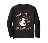 67 Mas Meme Candy Cane Six Seven Kids Men Women Christmas Manche Longue
