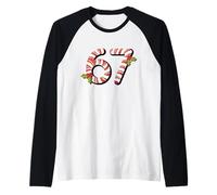 67 Mas Meme Candy Cane Six Seven Kids Men Women Christmas Manche Raglan