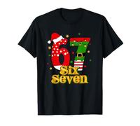 67 Mas Meme Candy Cane Six Seven Kids Men Women Christmas T-Shirt