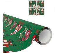 67 Meme Christmas Gifts Wrap, 67 Christmas Wrapping Paper, 19in Neon Green Wraps Papers Roll, Wide Tear-Resistant Holiday Wrapping Paper For Birthdays & Xmas Gifts (F, 2)