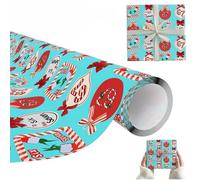 67 Meme Christmas Gifts Wrap, 67 Christmas Wrapping Paper, 19in Neon Green Wraps Papers Roll, Wide Tear-Resistant Holiday Wrapping Paper For Birthdays & Xmas Gifts (E, 1)