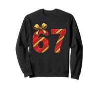67 Meme Christmas Holiday Bow - Six Seven Gen Alpha Z Sweatshirt