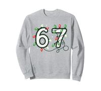 67 Meme Christmas Light Holiday - Six Seven Gen Alpha Z Sweatshirt