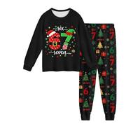 67 Meme Christmas Sets for Kids Boys Girls Tops and Pants Number 6 7 Six Seven Boys Girls Ensemble de 2 pièces pour Noël Tenue 2 pièces