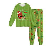 67 Meme Christmas Sets for Kids Boys Girls Tops and Pants Number 6 7 Six Seven Boys Girls Ensemble de 2 pièces pour Noël Tenue 2 pièces