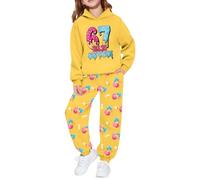 67 Meme Christmas Sets for Kids Boys Girls Tops and Pants Number 6 7 Six Seven Boys Girls Ensemble de 2 pièces pour Noël Tenue 2 pièces, Jaune (01), 160 cm