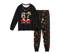 67 Meme Christmas Sets for Kids Boys Girls Tops and Pants Number 6 7 Six Seven Boys Girls Ensemble de 2 pièces pour Noël Tenue 2 pièces