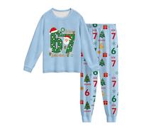 67 Meme Christmas Sets for Kids Boys Girls Tops and Pants Number 6 7 Six Seven Boys Girls Ensemble de 2 pièces pour Noël Tenue 2 pièces
