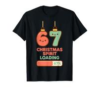67 Meme Christmas Spirit Loading Kawaii Six Seven pour Enfants T-Shirt