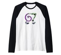 67 Meme ciclyng Six Seven vélo Cadeau 6-7 ciclyng drôle Manche Raglan