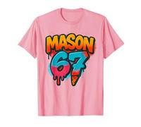 67 mème de crème glacée Funny Design Six Seven (sur Fond Rose) T-Shirt