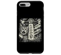 67 Meme Funny Cat Selfie Alien UFO 6 7 Hommes Femmes Kid Humour Coque pour iPhone 7 Plus/8 Plus