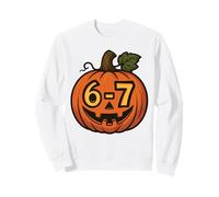 67 Meme Halloween Mignon Kawaii Citrouille Six Seven Gen Alpha Z Sweatshirt