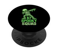 67 Meme Halloween Squelette 6 7 Brainrot Six Seven Kids Boys PopSockets PopGrip Adhésif