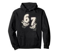67 Meme Hands Six Seven 6 7 Adolescents Garçons Enfants 6-7 Drôle Sweat à Capuche