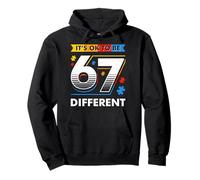 67 Meme It's Okay to Be Different Autism Autistic Autistic Sweat à Capuche