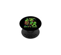 67 Meme Kids Gamer Pixel Art Six Seven Gaming PopSockets PopGrip Adhésif