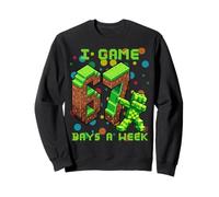 67 Meme Kids Gamer Pixel Art Six Seven Gaming Sweatshirt