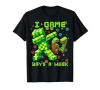67 Meme Kids Gamer Pixel Art Six Seven Gaming T-Shirt