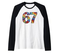 67 Meme Mosaïque vitrail drôle Six Pierres de Couleur Manche Raglan