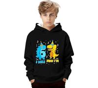 67 Meme Pull à Capuche pour Enfants,Sweat à Capuche imprimé Graphique pour Enfants, garçon et Fille, Pull en Polaire Douce avec Motifs pour Jouer et Aller à l'école (Black, 4-5 Years)