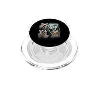 67 Meme Racoon Howling At The Moon 67 T-Shirt 6 7 Halloween PopSockets PopGrip pour MagSafe