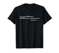 67 Meme Six Sept Versets bibliques 6 7 Adolescent chrétien drôle de la génération Z T-Shirt