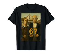 67 mèmes, Art Gothique américain, Argot Alpha de Six et Sept générations T-Shirt