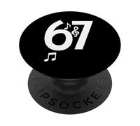 67 Notes de Musique numérotées Clé de Sol Design Amoureux PopSockets PopGrip Adhésif