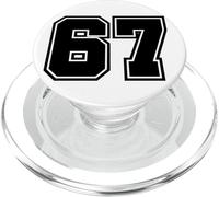 67 Number Sports Fan Football Baseball Soccer Team PopSockets PopGrip pour MagSafe