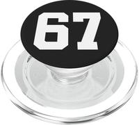 67 Number Sports Fan Football Baseball Soccer Team PopSockets PopGrip pour MagSafe