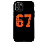 67 Numéro Six Sept Funny Meme Gen Alpha Slang Basketball Coque pour iPhone 11 Pro