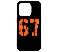 67 Numéro Six Sept Funny Meme Gen Alpha Slang Basketball Coque pour iPhone 15 Pro