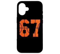 67 Numéro Six Sept Funny Meme Gen Alpha Slang Basketball Coque pour iPhone 16