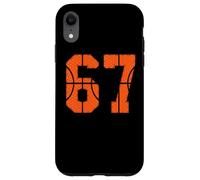 67 Numéro Six Sept Funny Meme Gen Alpha Slang Basketball Coque pour iPhone XR